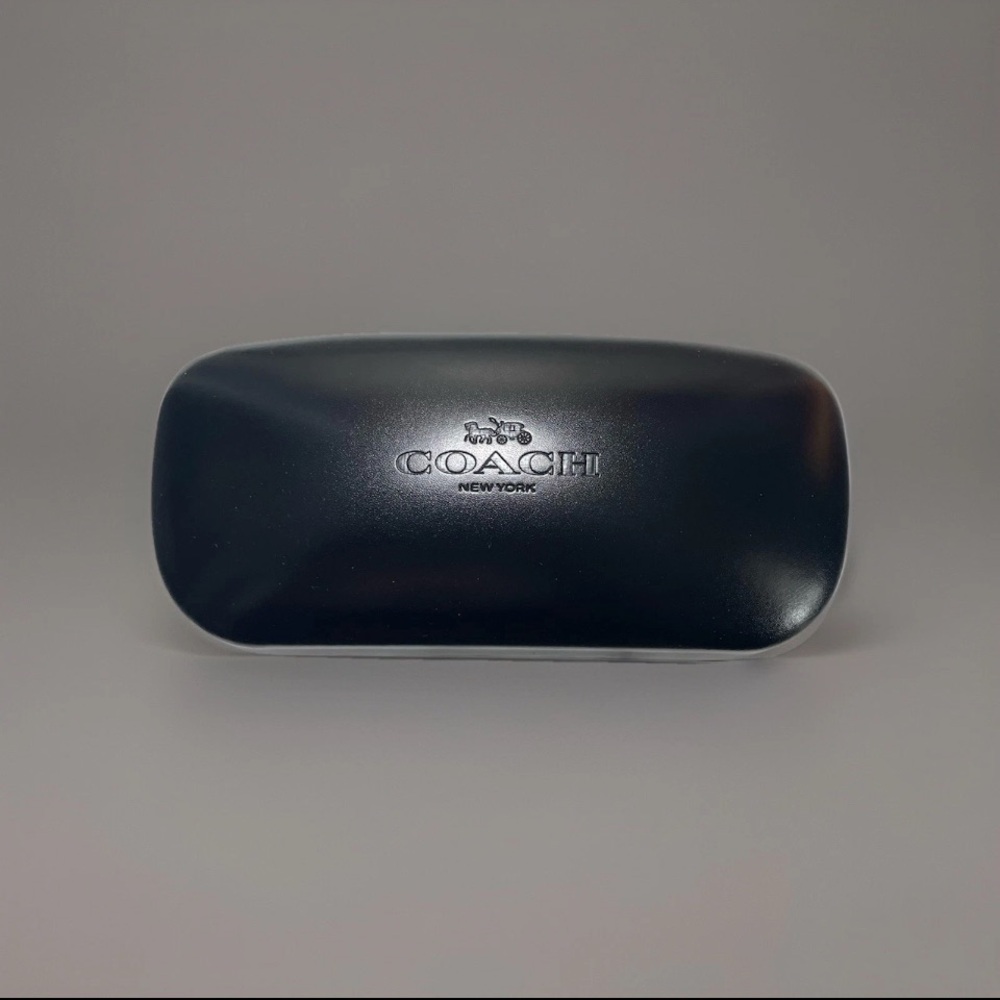 Coach Hard Shell Glasses Case Glossy Black Sunglasses Eyeglasses Clamshell Case